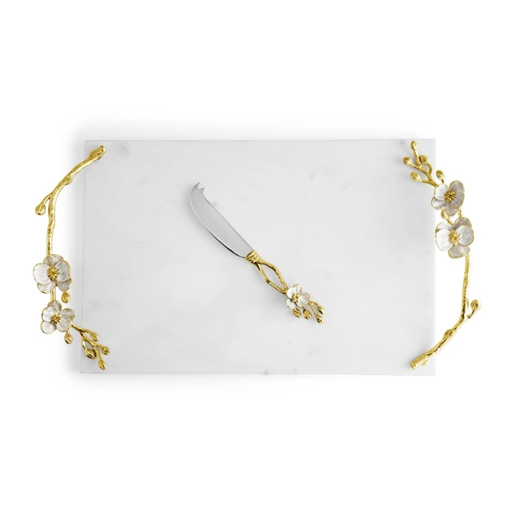 Michael Adam - Orchid Large Cheese Board with Knife